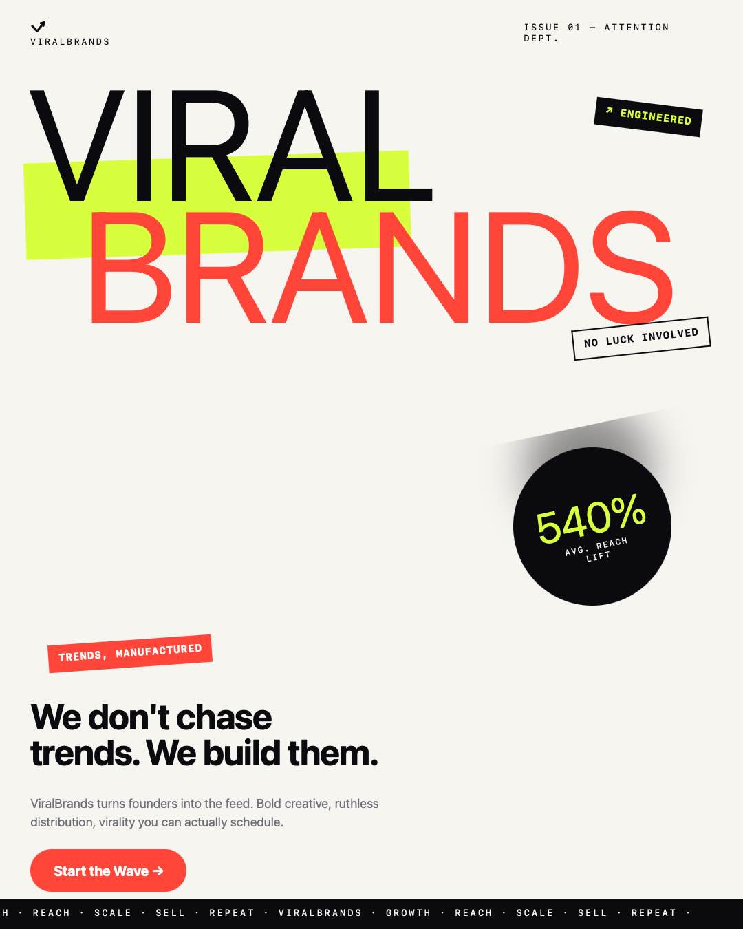 Viral Brands — Experimental Dynamic Type direction